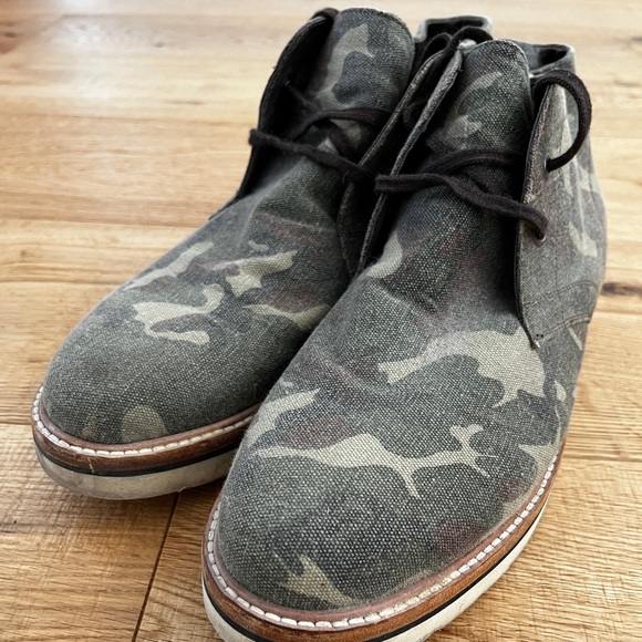 All Saints Men’s Camouflage Chukka Boots - Picture 3 of 8